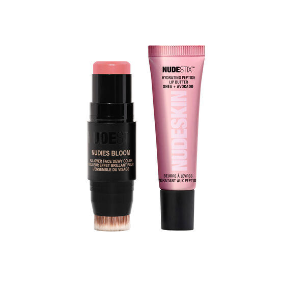 KIT BLUSH E BALM LABIAL NUDESTIX ROSY PINK GLOW